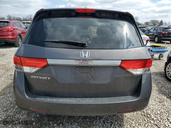 2014 Honda Odyssey EX-L with VIN 5FNRL5H6XEB066620, listed as a Copart auction lot 50986735 with 134,040 mi miles and Salvage Title. Bid and sale history available at carsss.com. Image 6.