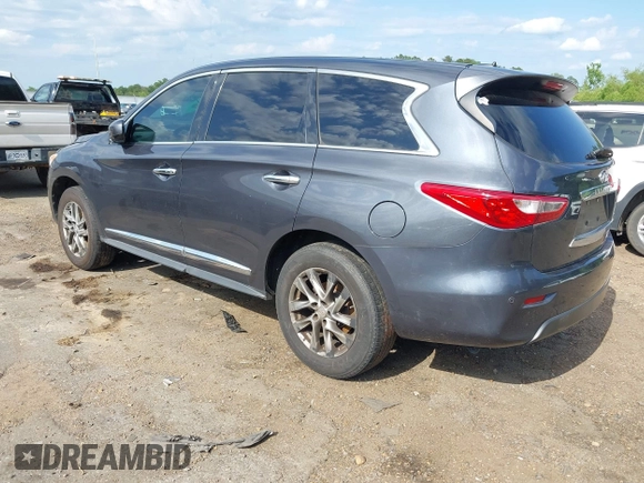 2013 Infiniti JX35 with VIN 5N1AL0MN0DC349743, listed as a IAAI auction lot 42151277 with 183,894 mi miles. Bid and sale history available at carsss.com. Image 3.
