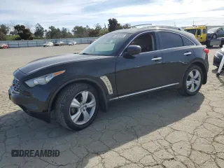 2011 Infiniti FX35 with VIN JN8AS1MW9BM732114, listed as a Copart auction lot 49824945 with 78,243 mi miles and Salvage Title. Bid and sale history available at carsss.com. Image 1.