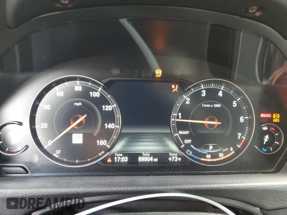 2017 BMW 3 Series 340i xDrive with VIN WBA8B7G30HNU38373, listed as a Copart auction lot 58005335 with 69,904 mi miles and Salvage title. Bid and sale history available at DreamBid. Image 9.