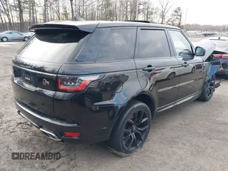 2021 Land Rover Range Rover Sport SVR with VIN SALWZ2RE2MA762507, listed as a IAAI auction lot 41597473 with 67,851 mi miles and . Bid and sale history available at DreamBid. Image 4.