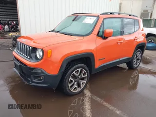2015 Jeep Renegade Latitude with VIN ZACCJBBT2FPC01463, listed as a IAAI auction lot 41778377 with 94,408 mi miles. Bid and sale history available at carsss.com. Image 17.