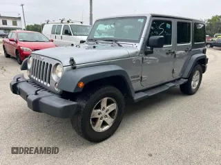 2018 Jeep Wrangler Unlimited Sport S with VIN 1C4HJWDG6JL927319, listed as a Copart auction lot 60488085 with 185,000 mi miles and Clean title. Bid and sale history available at DreamBid. Image 2.