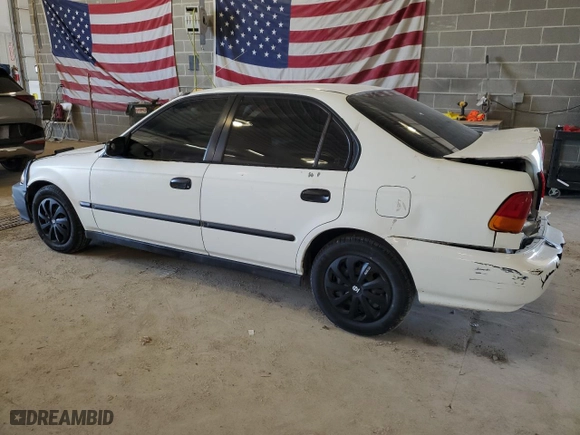 1998 Honda Civic DX with VIN 2HGEJ662XWH553744, listed as a Copart auction lot 48888615 with 233,936 mi miles and Salvage Title. Bid and sale history available at carsss.com. Image 2.