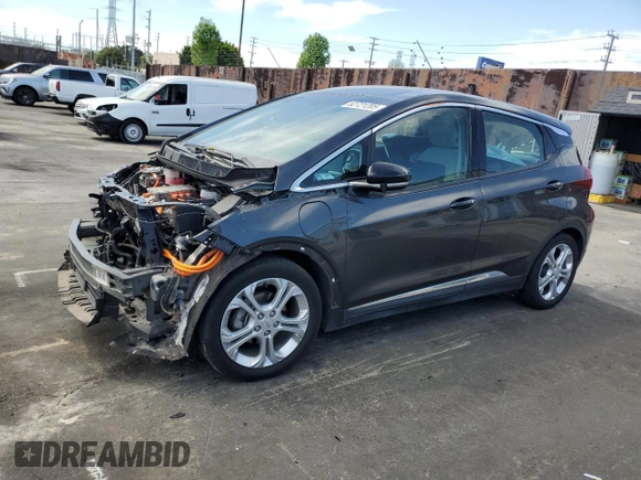 2017 Chevrolet Bolt EV LT with VIN 1G1FW6S03H4161108, listed as a Copart auction lot 52721205 with 33,887 mi miles and Salvage title. Bid and sale history available at DreamBid. Image 1.