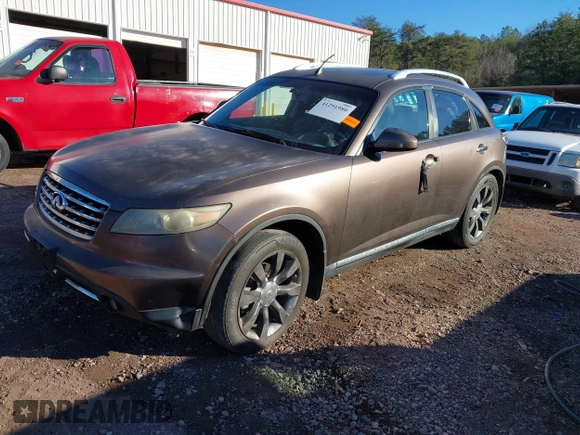 2006 Infiniti FX with VIN JNRAS08W96X207347, listed as a IAAI auction lot 41291980 with 260,032 mi miles and . Bid and sale history available at carsss.com. Image 2.