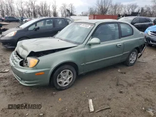 2003 Hyundai Accent GL with VIN KMHCG35C43U236043, listed as a Copart auction lot 87675835 with 76,232 mi miles and Salvage Title. Bid and sale history available at carsss.com. Image 1.