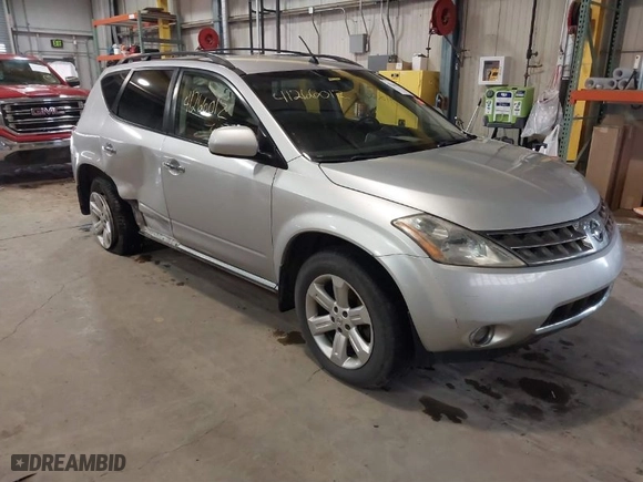 2007 Nissan Murano S with VIN JN8AZ08T97W519892, listed as a IAAI auction lot 41266012 with NaN miles. Bid and sale history available at carsss.com. Image 1.