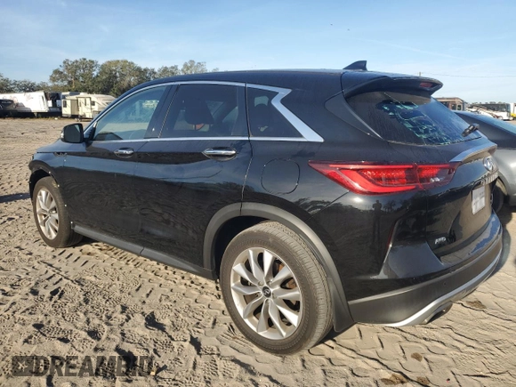2022 Infiniti QX50 Pure with VIN 3PCAJ5AB2NF117098, listed as a Copart auction lot 83414574 with 30,779 mi miles and Salvage title. Bid and sale history available at DreamBid. Image 2.