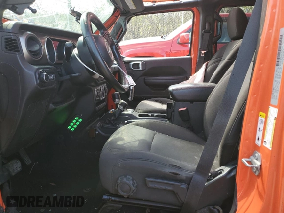 2018 Jeep Wrangler Unlimited Sport z VIN 1C4HJXDG1JW181009, wystawiony jako Copart lot #52145525 z przebiegiem 141 148 mil mil oraz Szkoda całkowita • Salvage title. Historia ofert i sprzedaży dostępna na DreamBid. Obrazek 7.