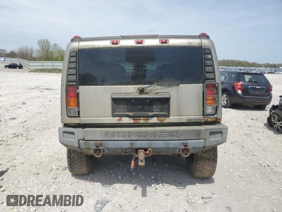 2003 Hummer H2 with VIN 5GRGN23U53H142732, listed as a Copart auction lot 54492145 with 200,324 mi miles and Clean Title. Bid and sale history available at carsss.com. Image 6.