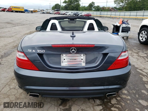 2015 Mercedes-Benz SLK-Class SLK 350 with VIN WDDPK5HA4FF096553, listed as a Copart auction lot 62951933 with 102,205 mi miles. Bid and sale history available at carsss.com. Image 6.