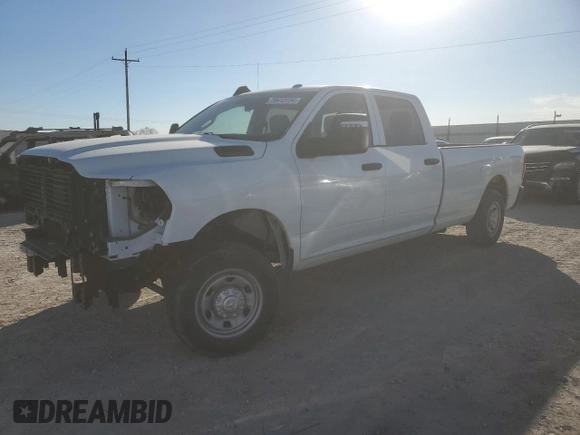 2023 Ram 2500 Tradesman with VIN 3C6UR5HJ2PG559452, listed as a Copart auction lot 79413134 with 21,589 mi miles and Salvage Title. Bid and sale history available at carsss.com. Image 1.
