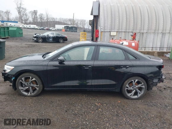 2023 Audi A3 Premium with VIN WAUGUDGY1PA104004, listed as a IAAI auction lot 41687394 with 30,187 mi miles. Bid and sale history available at carsss.com. Image 14.