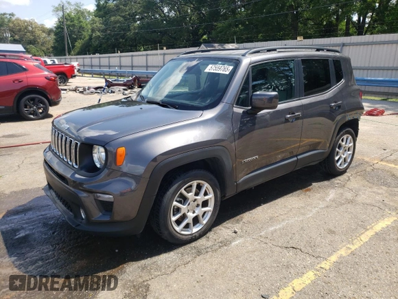 2020 Jeep Renegade Latitude with VIN ZACNJABB2LPL86875, listed as a Copart auction lot 57559765 with 59,806 mi miles and Salvage title. Bid and sale history available at DreamBid. Image 1.