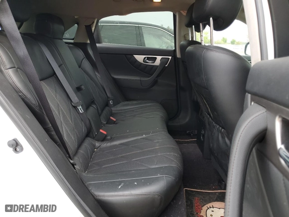 2017 Infiniti QX70 with VIN JN8CS1MW6HM410547, listed as a Copart auction lot 55071474 with 101,911 mi miles and Salvage Title. Bid and sale history available at carsss.com. Image 11.