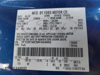 2008 Ford Ranger with VIN 1FTZR14E58PA04962, listed as a IAAI auction lot 41461366 with 88,742 mi miles and . Bid and sale history available at DreamBid. Image 9.