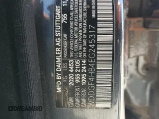 2014 Mercedes-Benz C 250 Sport with VIN WDDGF4HB4EG245317, listed as a Copart auction lot 54272695 with 121,599 mi miles and Salvage title. Bid and sale history available at DreamBid. Image 12.