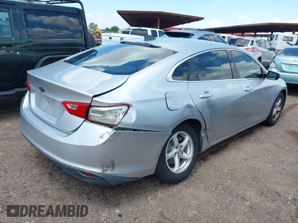 2016 Chevrolet Malibu LS with VIN 1G1ZB5ST2GF203705, listed as a IAAI auction lot 42411526 with 199,492 mi miles and . Bid and sale history available at DreamBid. Image 4.