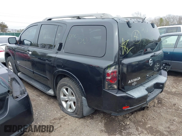 2008 Nissan Armada SE z VIN 5N1AA08C08N617571, wystawiony jako IAAI lot #41766604 z przebiegiem Nie podano mil oraz . Historia ofert i sprzedaży dostępna na DreamBid. Obrazek 3.