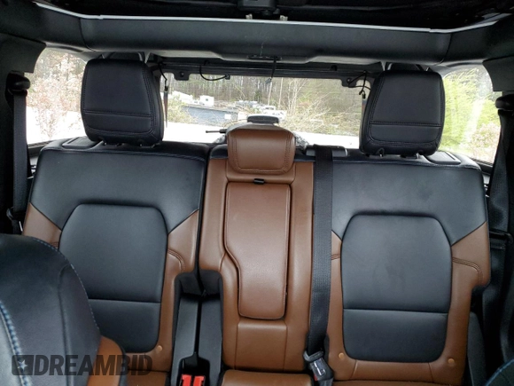 2023 Ford Bronco with VIN 1FMEE5DPXPLB37267, listed as a Copart auction lot 49710375 with 44,950 mi miles and Salvage Title. Bid and sale history available at DreamBid. Image 10.