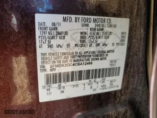 2012 Ford Edge SE with VIN 2FMDK3GC4CBA12468, listed as a Copart auction lot 88999515 with 144,448 mi miles and Salvage Title. Bid and sale history available at carsss.com. Image 13.