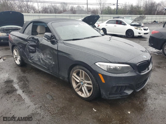 2015 BMW 2 Series 228i xDrive with VIN WBA1K7C55FV473349, listed as a Copart auction lot 49369525 with 174,716 mi miles and Salvage Title. Bid and sale history available at carsss.com. Image 4.