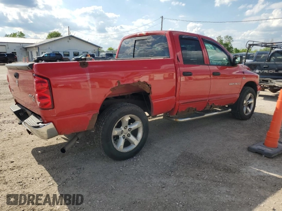 2007 Dodge 1500 Laramie with VIN 1D7HU18287S133970, listed as a Copart auction lot 57089605 with 208,083 mi miles and Salvage title. Bid and sale history available at DreamBid. Image 3.