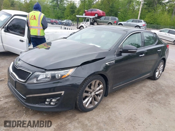 2015 Kia Optima SX Turbo with VIN 5XXGR4A69FG365072, listed as a IAAI auction lot 42295872 with 121,269 mi miles and . Bid and sale history available at DreamBid. Image 2.