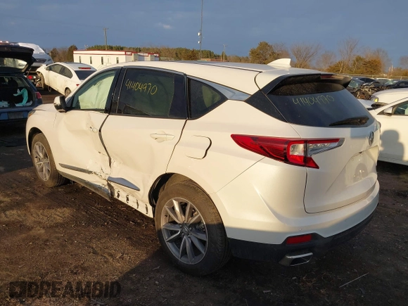 2023 Acura RDX w/Technology Package with VIN 5J8TC2H50PL012482, listed as a IAAI auction lot 41404970 with 4,225 mi miles. Bid and sale history available at carsss.com. Image 3.