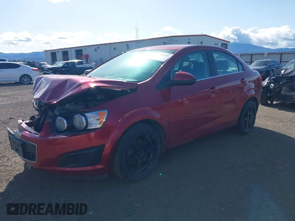 2015 Chevrolet Sonic LT with VIN 1G1JC5SH8F4182004, listed as a IAAI auction lot 41993900 with 73,359 mi miles and . Bid and sale history available at DreamBid. Image 2.