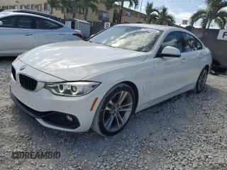 2017 BMW 4 Series 430i with VIN WBA4F7C52HG786643, listed as a Copart auction lot 55383595 with 120,279 mi miles and Clean Title. Bid and sale history available at carsss.com. Image 1.