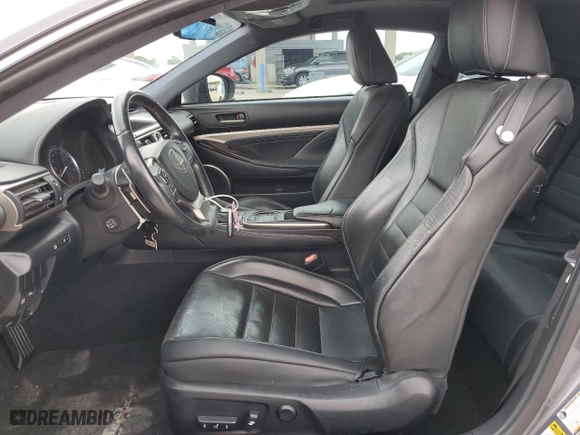 2015 Lexus RC 350 with VIN JTHHE5BC8F5002307, listed as a Copart auction lot 54145344 with 43,725 mi miles and Salvage Title. Bid and sale history available at carsss.com. Image 7.