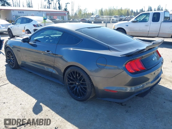 2018 Ford Mustang GT with VIN 1FA6P8CF4J5185412, listed as a IAAI auction lot 42077594 with 44,654 mi miles and . Bid and sale history available at DreamBid. Image 3.