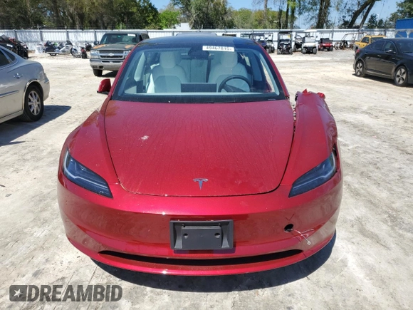 2024 Tesla Model 3 with VIN 5YJ3E1EA7RF864841, listed as a Copart auction lot 49467815 with 0 mi miles and Salvage Title. Bid and sale history available at carsss.com. Image 5.