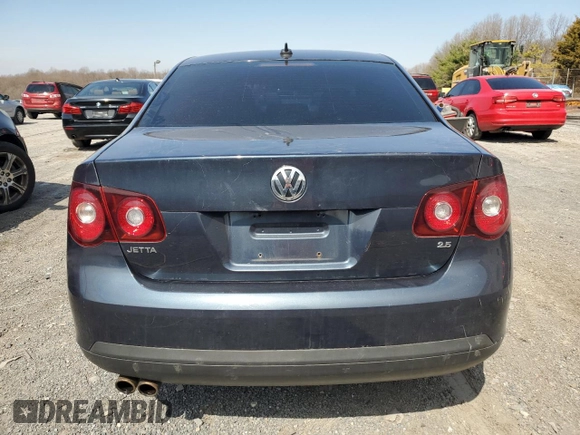 2008 Volkswagen Jetta SE with VIN 3VWRZ71K48M191675, listed as a Copart auction lot 47359465 with 185,741 mi miles and Salvage title. Bid and sale history available at DreamBid. Image 6.