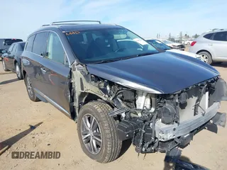 2018 Infiniti QX60 with VIN 5N1DL0MM5JC525377, listed as a IAAI auction lot 41692396 with 115,752 mi miles. Bid and sale history available at carsss.com. Image 1.