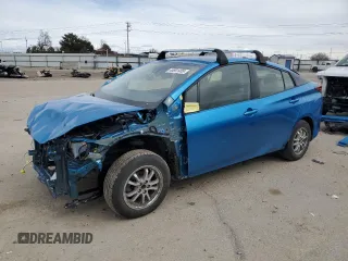 2020 Toyota Prius LE z VIN JTDL9RFU4L3020885, wystawiony jako Copart lot #46691465 z przebiegiem 75 913 mil mil oraz Szkoda całkowita • Salvage title. Historia ofert i sprzedaży dostępna na DreamBid. Obrazek 1.