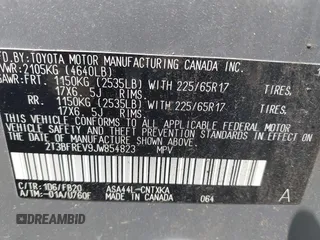 2018 Toyota RAV4 LE с VIN 2T3BFREV9JW854823, выставлен на аукционе IAAI как лот 42424764 с пробегом 48 727 миль миль и . История ставок и продаж доступна на DreamBid. Изображение 9.