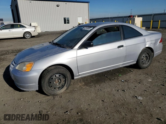 2002 Honda Civic with VIN 1HGEM21222L091278, listed as a Copart auction lot 42818095 with 163,957 mi miles and Salvage title. Bid and sale history available at DreamBid. Image 1.