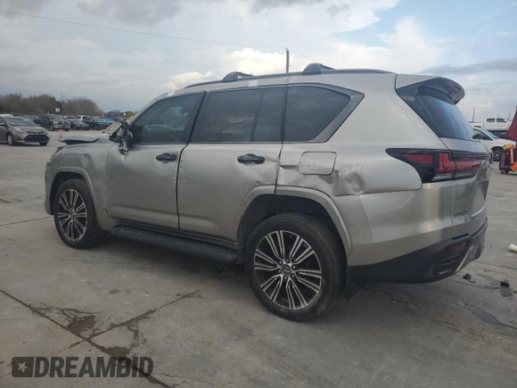 2023 Lexus LX 600 Luxury z VIN JTJGB7CX2P4014931, wystawiony jako Copart lot #84830704 z przebiegiem 47 282 mil mil oraz Szkoda całkowita • Salvage title. Historia ofert i sprzedaży dostępna na DreamBid. Obrazek 2.