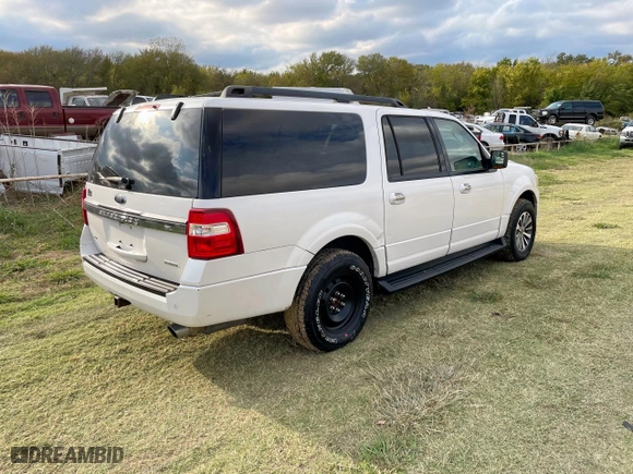 2017 Ford Expedition EL XLT with VIN 1FMJK1HT1HEA75691, listed as a Copart auction lot 48636135 with 144,859 mi miles and Clean Title. Bid and sale history available at carsss.com. Image 4.