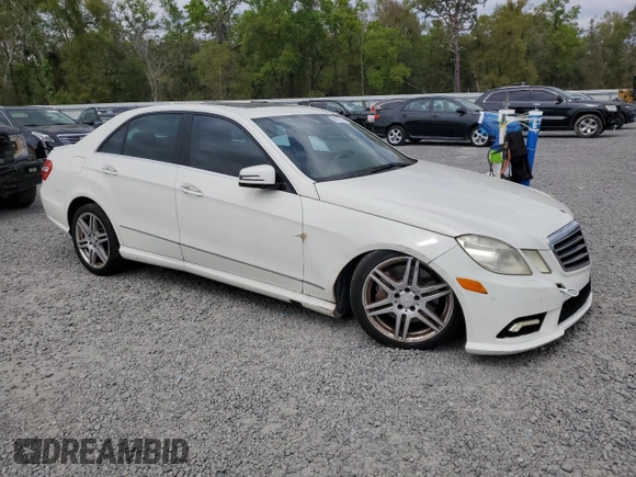 2010 Mercedes-Benz E 550 Luxury with VIN WDDHF7CB3AA134560, listed as a Copart auction lot 48516615 with 165,533 mi miles and Salvage Title. Bid and sale history available at DreamBid. Image 4.