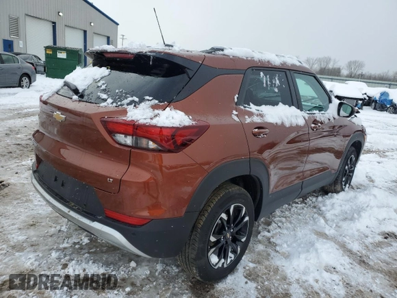 2021 Chevrolet TrailBlazer LT with VIN KL79MRSL2MB097054, listed as a Copart auction lot 44782874 with 18,116 mi miles and . Bid and sale history available at DreamBid. Image 3.
