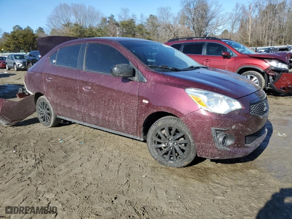 2020 Mitsubishi Mirage G4 SE with VIN ML32F4FJ3LHF12944, listed as a Copart auction lot 88750205 with 53,645 mi miles and Salvage Title. Bid and sale history available at carsss.com. Image 4.
