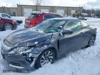 2017 Honda Civic Coupe LX with VIN 2HGFC4A59HH311924, listed as a IAAI auction lot 41401850 with 89,383 mi miles. Bid and sale history available at carsss.com. Image 2.