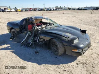 2001 Chevrolet Corvette Z06 with VIN 1G1YY12S115135534, listed as a Copart auction lot 85939394 with 0 mi miles and Salvage Title. Bid and sale history available at carsss.com. Image 4.