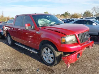 2007 Ford F-150 XLT with VIN 1FTPW12V77KA56155, listed as a IAAI auction lot 41269875 with 218,645 mi miles. Bid and sale history available at carsss.com. Image 1.