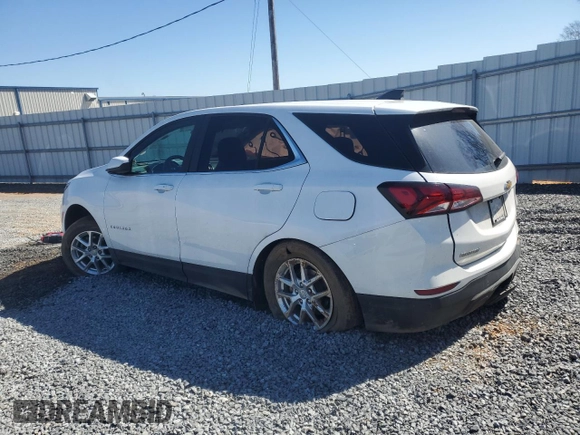 2022 Chevrolet Equinox LT with VIN 3GNAXTEV0NL135275, listed as a Copart auction lot 48739445 with 58,675 mi miles and Salvage Title. Bid and sale history available at carsss.com. Image 2.