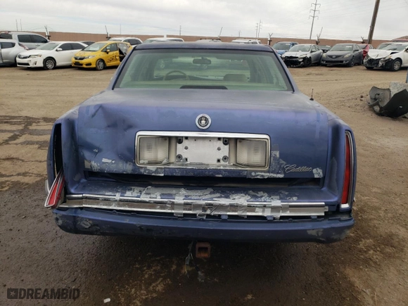 1995 Cadillac DeVille with VIN 1G6KD52B5SU258814, listed as a Copart auction lot 43019135 with 210,806 mi miles and Salvage Title. Bid and sale history available at carsss.com. Image 6.